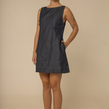 vestido sossego curto jeans