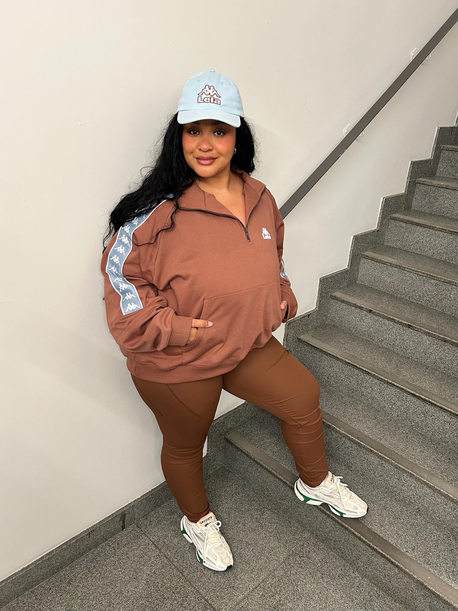 calça legging canelada gym lela & kappa