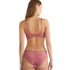 Calvin Klein Seductive Comfort Lotus Floral Push-Up T-Shirt Bra Raspberry Blush