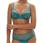 Simone Perele Delice Full Cup Plunge Bra Atoll Blue
