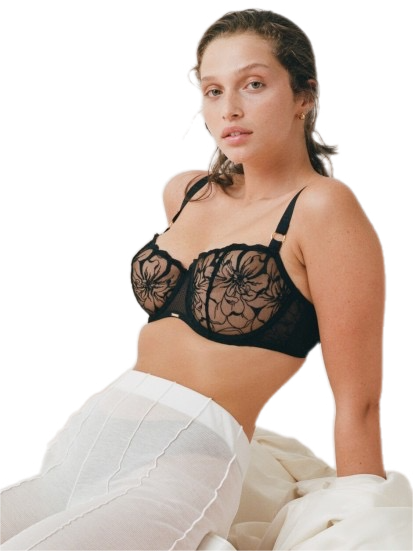 Chantelle Fleur Underwire Bra Black