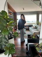 calça alfaiataria laço