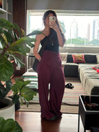 calça alfaiataria laço