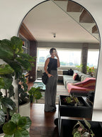 calça alfaiataria laço