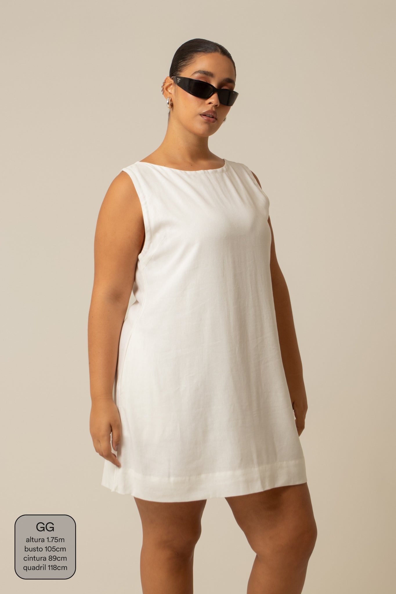 vestido sossego curto | vestido reto de viscolinho