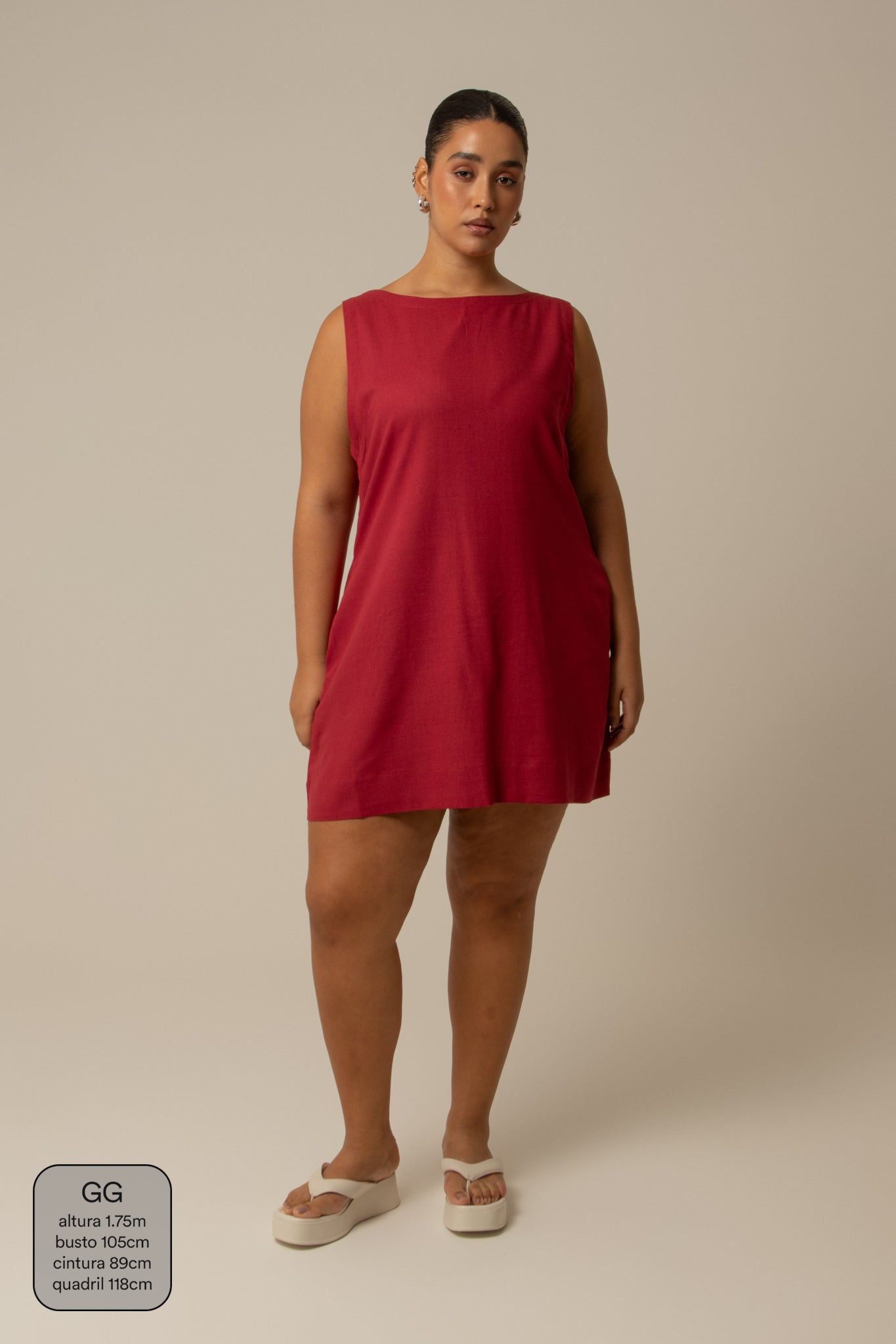 vestido sossego curto | vestido reto de viscolinho