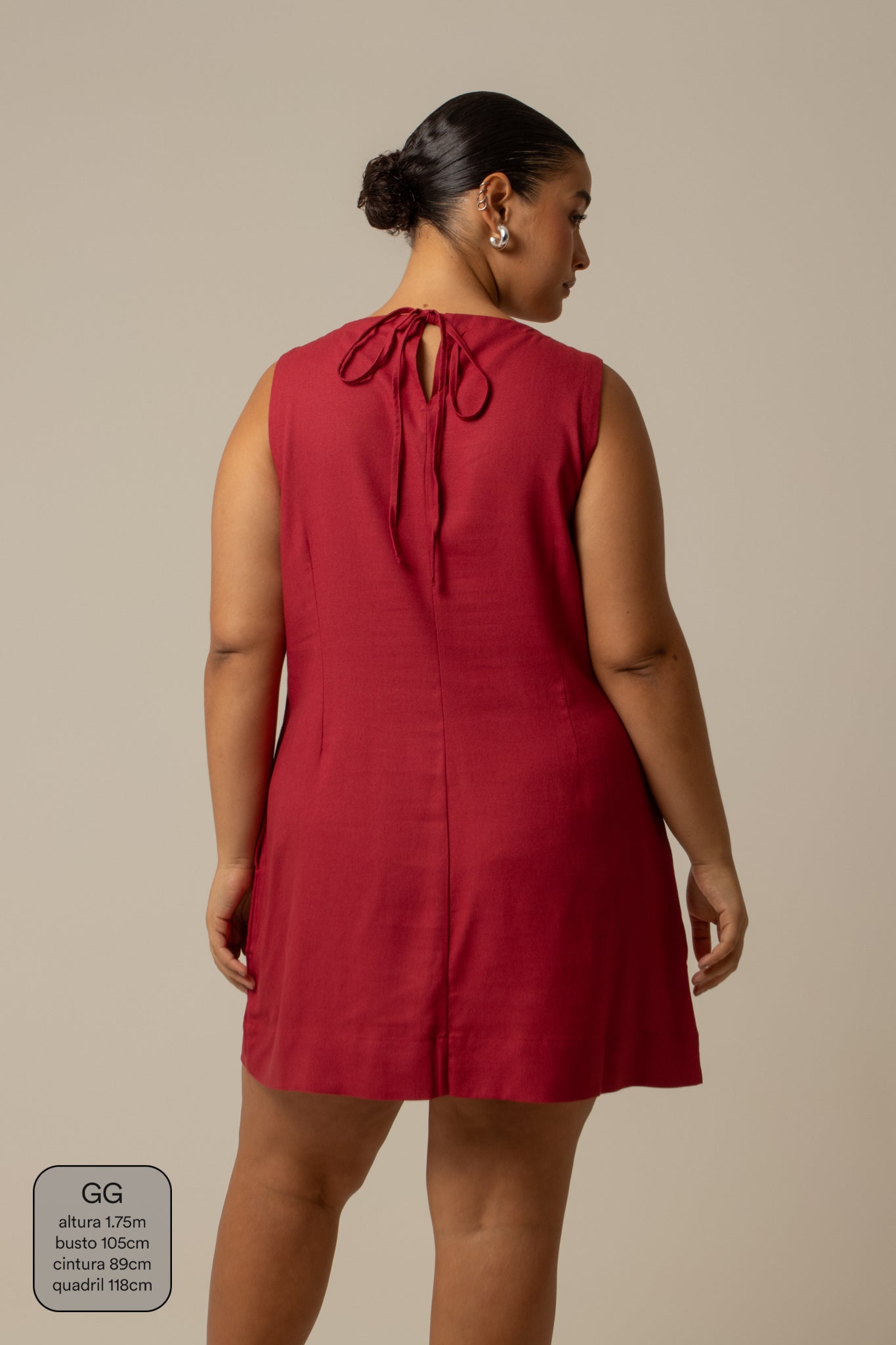 vestido sossego curto | vestido reto de viscolinho