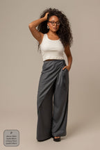 calça-saia de alfaiataria chefa