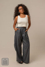 calça-saia de alfaiataria chefa