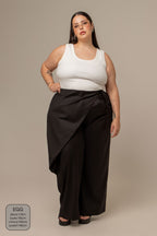 calça-saia de alfaiataria chefa