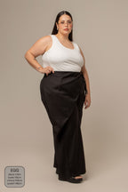 calça-saia de alfaiataria chefa