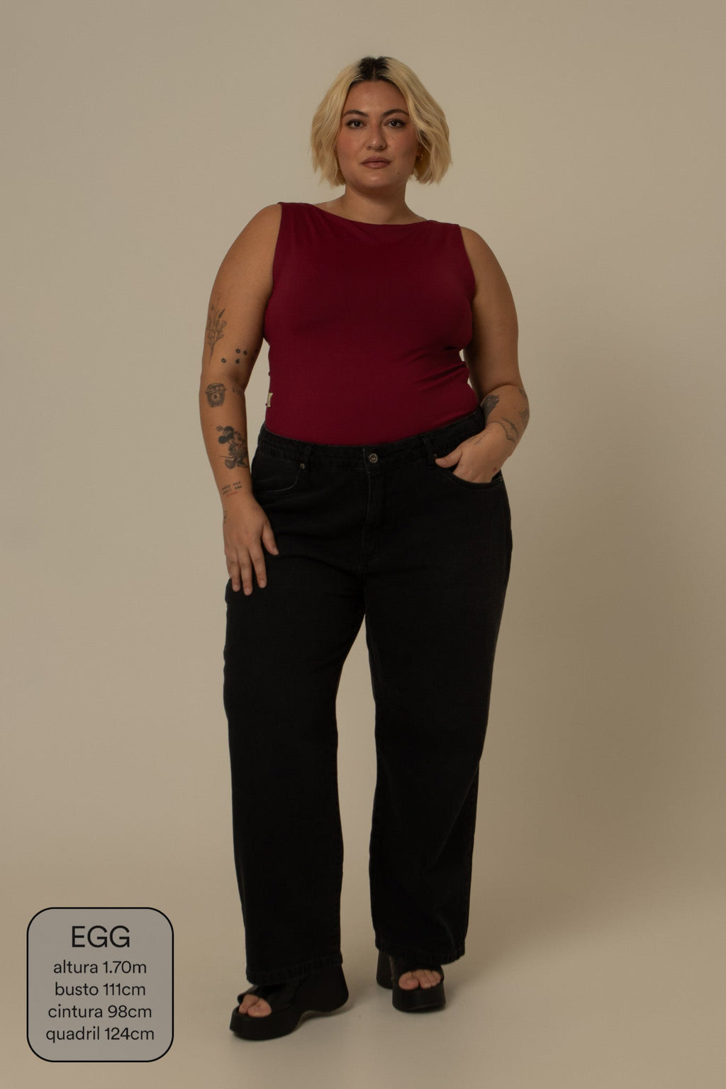 calça jeans ajustável mom midnight black