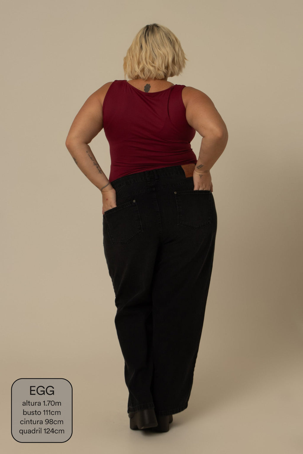 calça jeans ajustável mom midnight black