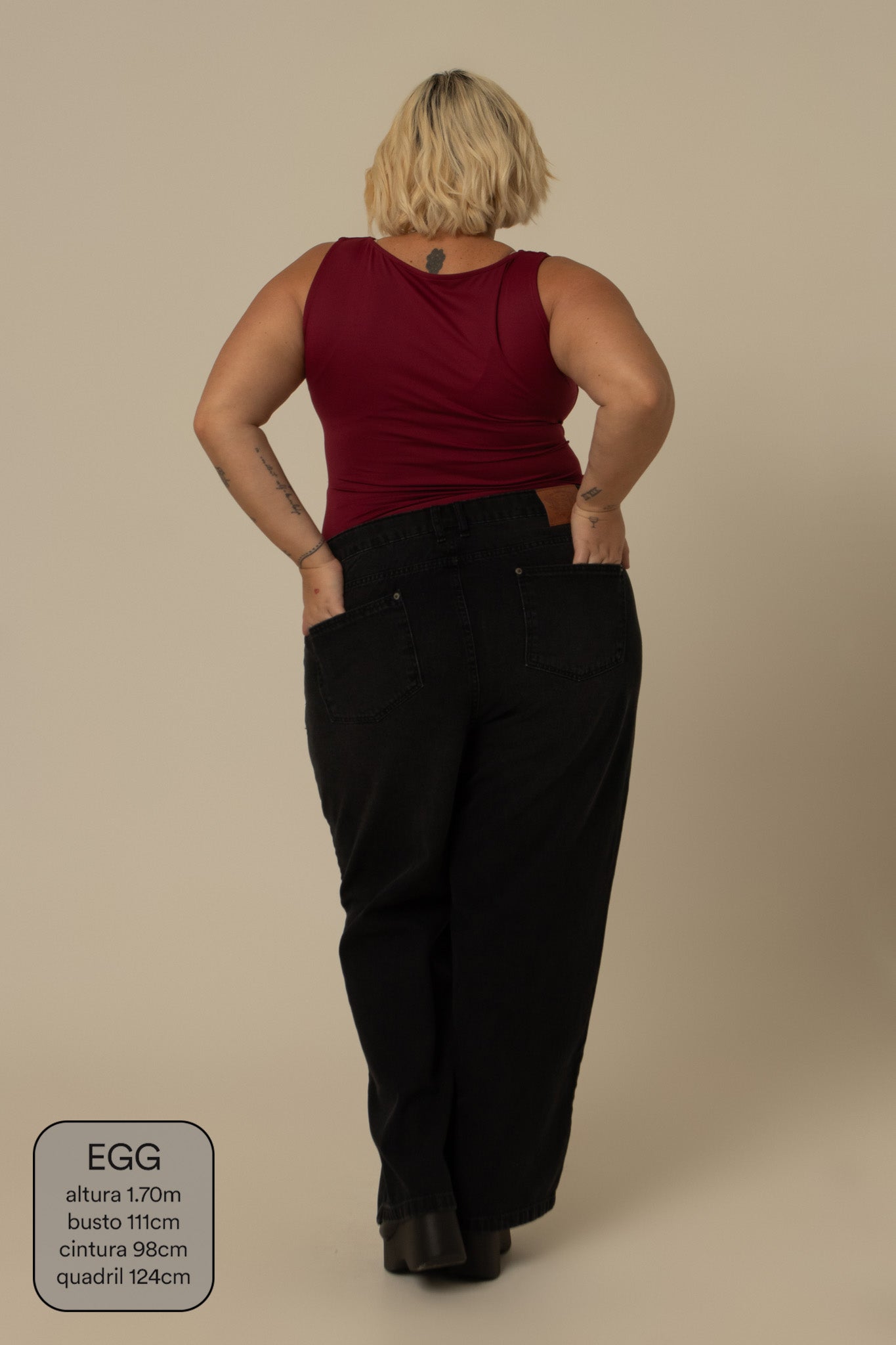 calça jeans ajustável mom midnight black