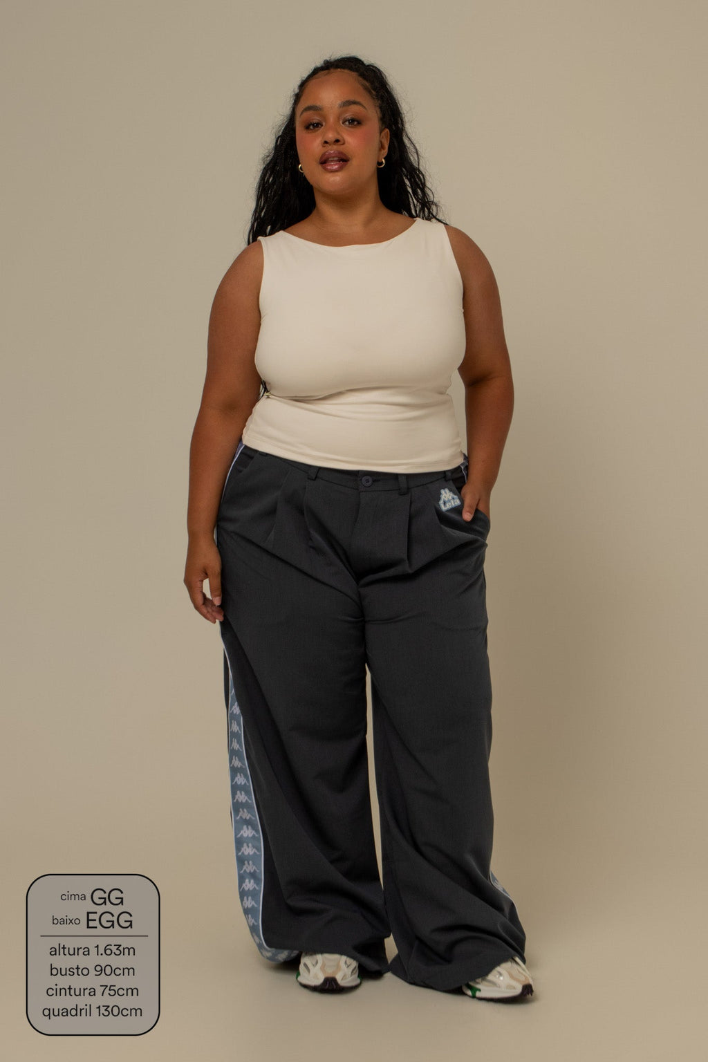 calça alfaiataria lela & kappa