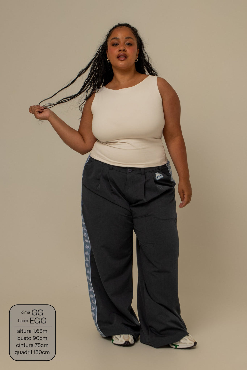 calça alfaiataria lela & kappa