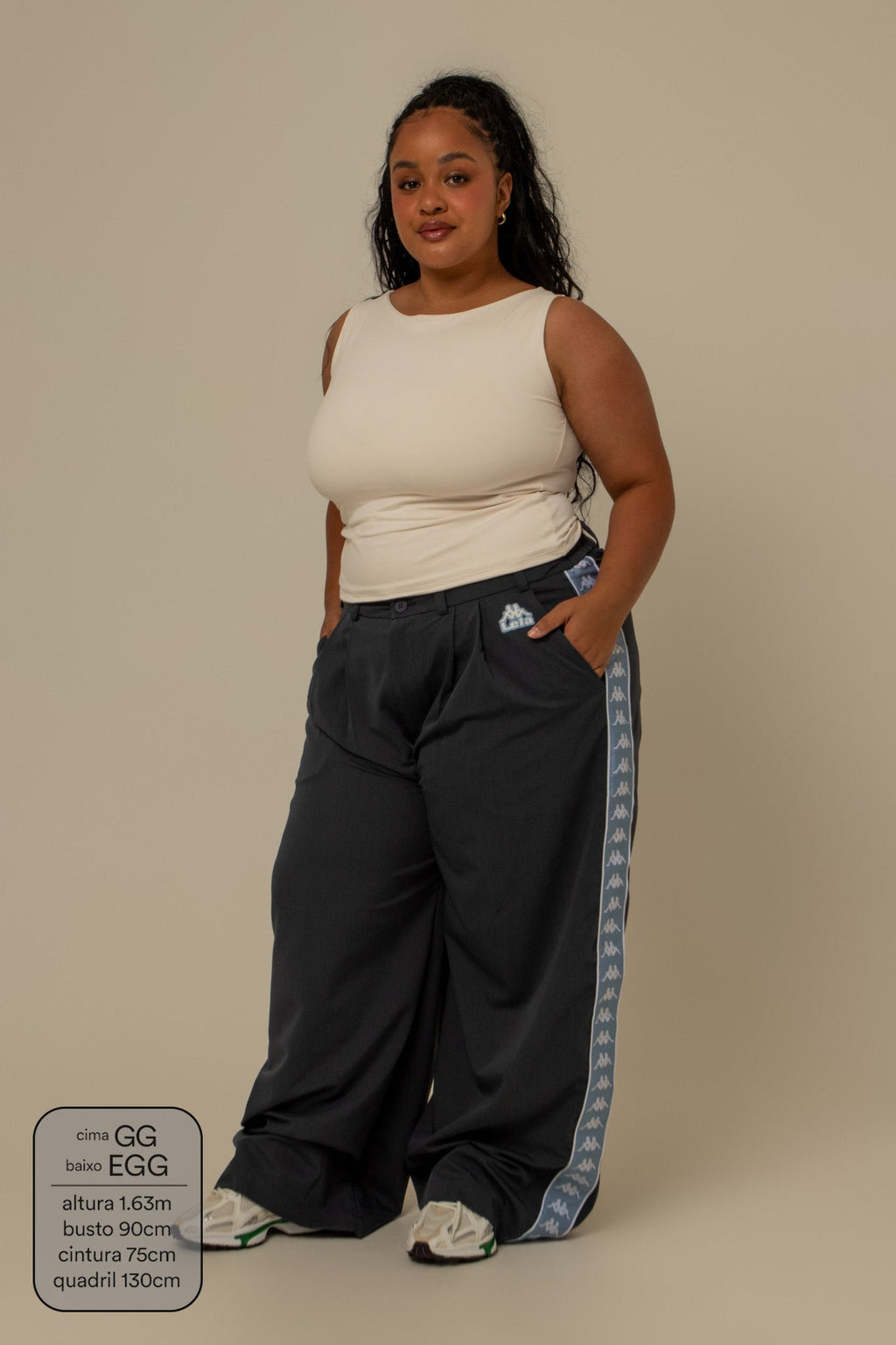 calça alfaiataria lela & kappa