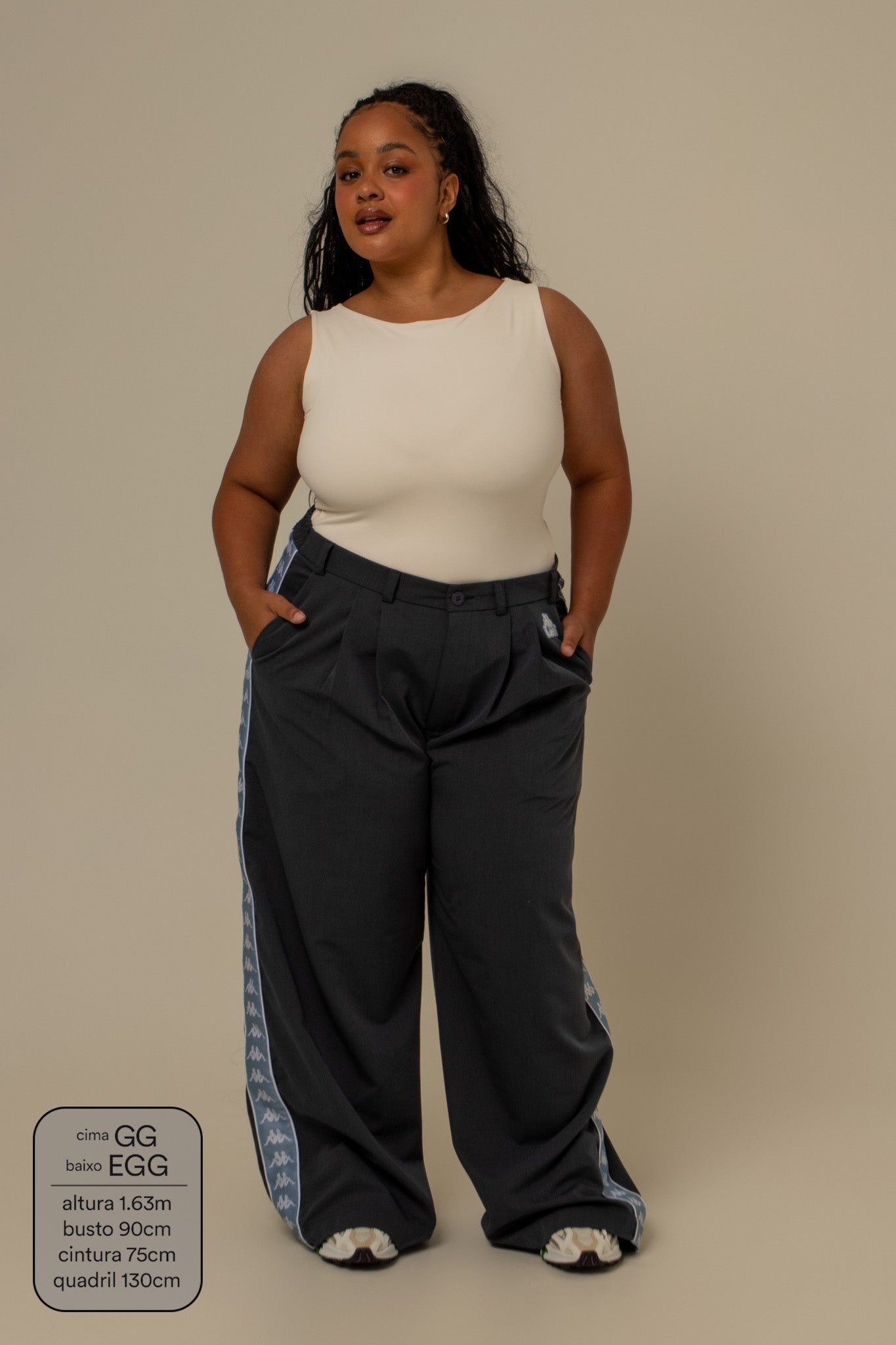 calça alfaiataria lela & kappa