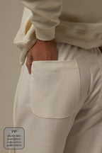 calça de moletom cozy wide lacinho