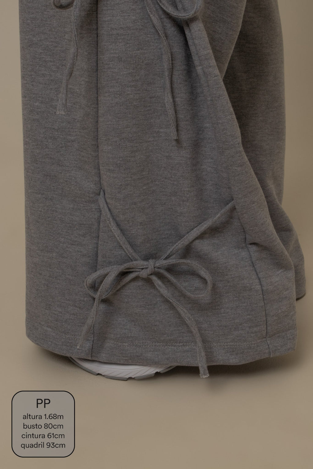 calça de moletom cozy wide lacinho