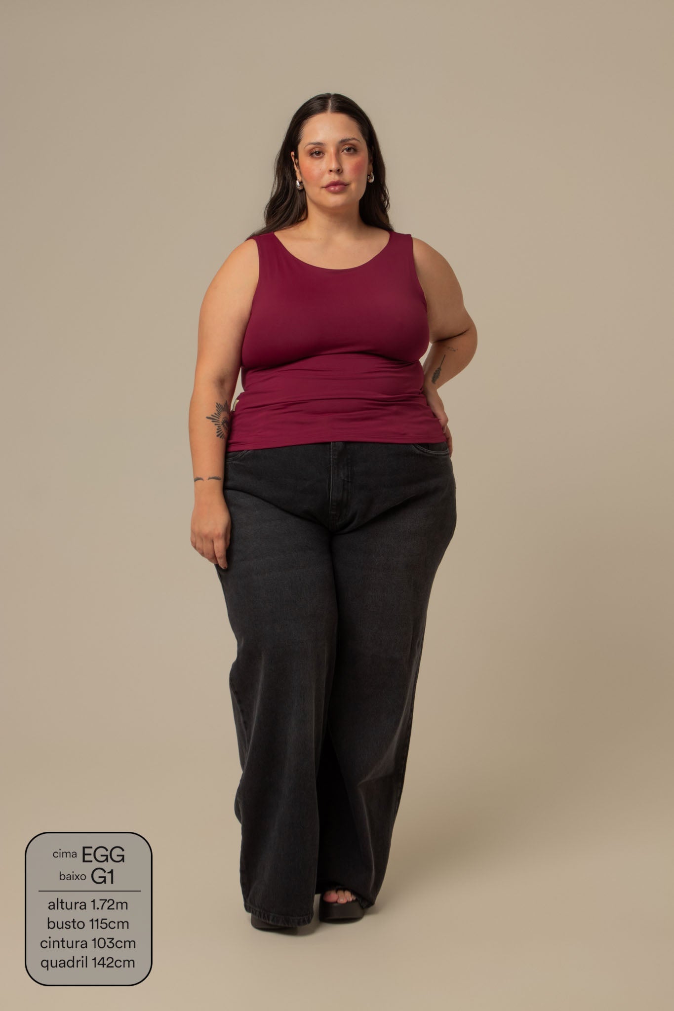 calça jeans ajustável wide midnight black