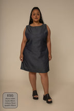 vestido sossego curto jeans