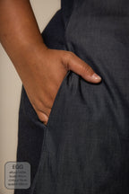 vestido sossego curto jeans