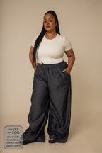 calça jeans levinha wide indigo blue