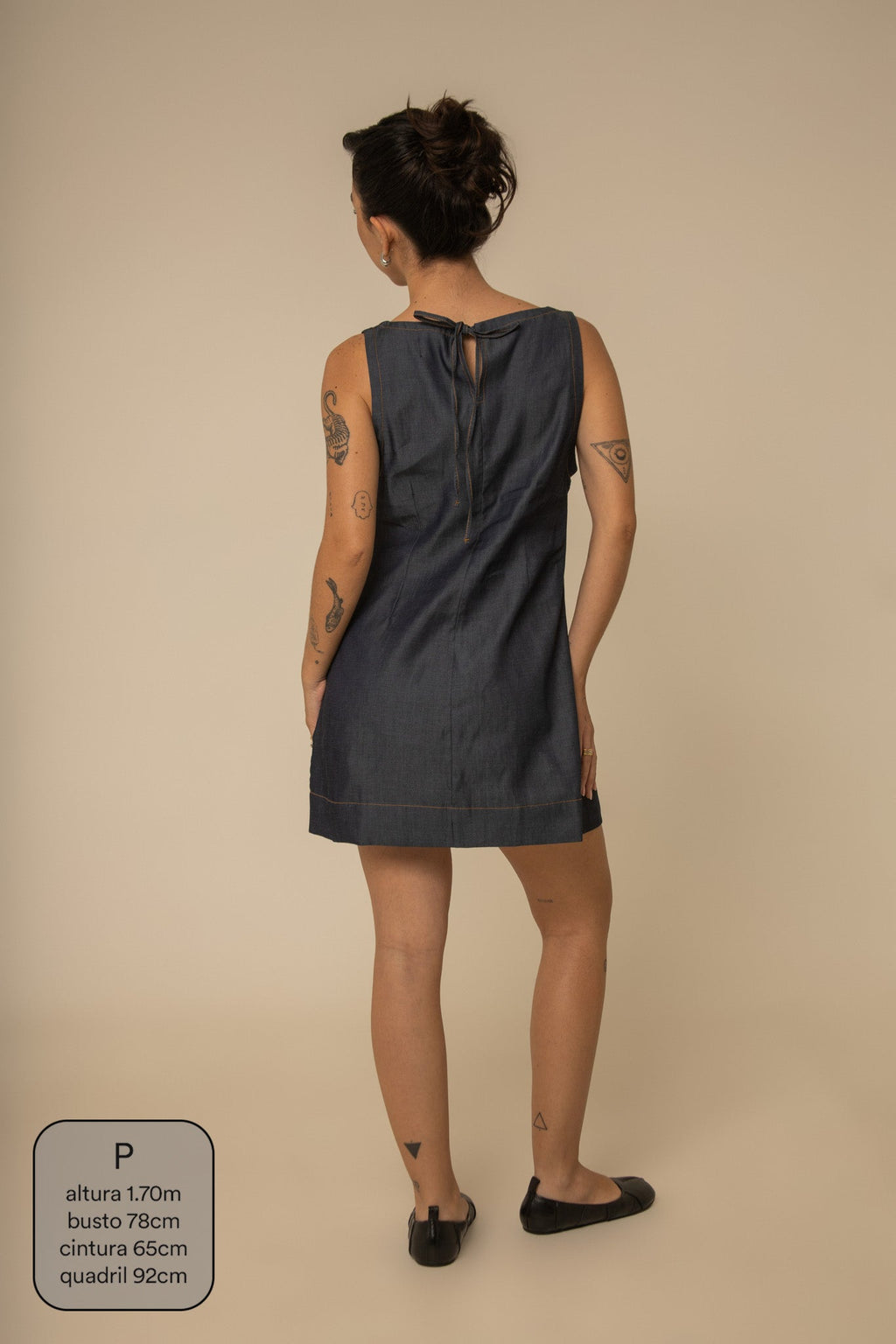 vestido sossego curto jeans