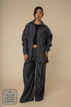 calça jeans levinha wide indigo blue