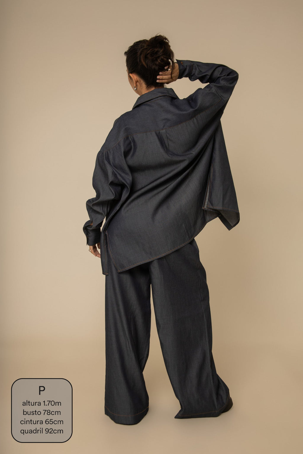 calça jeans levinha wide indigo blue