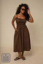 vestido midi lastex rancho 2.0