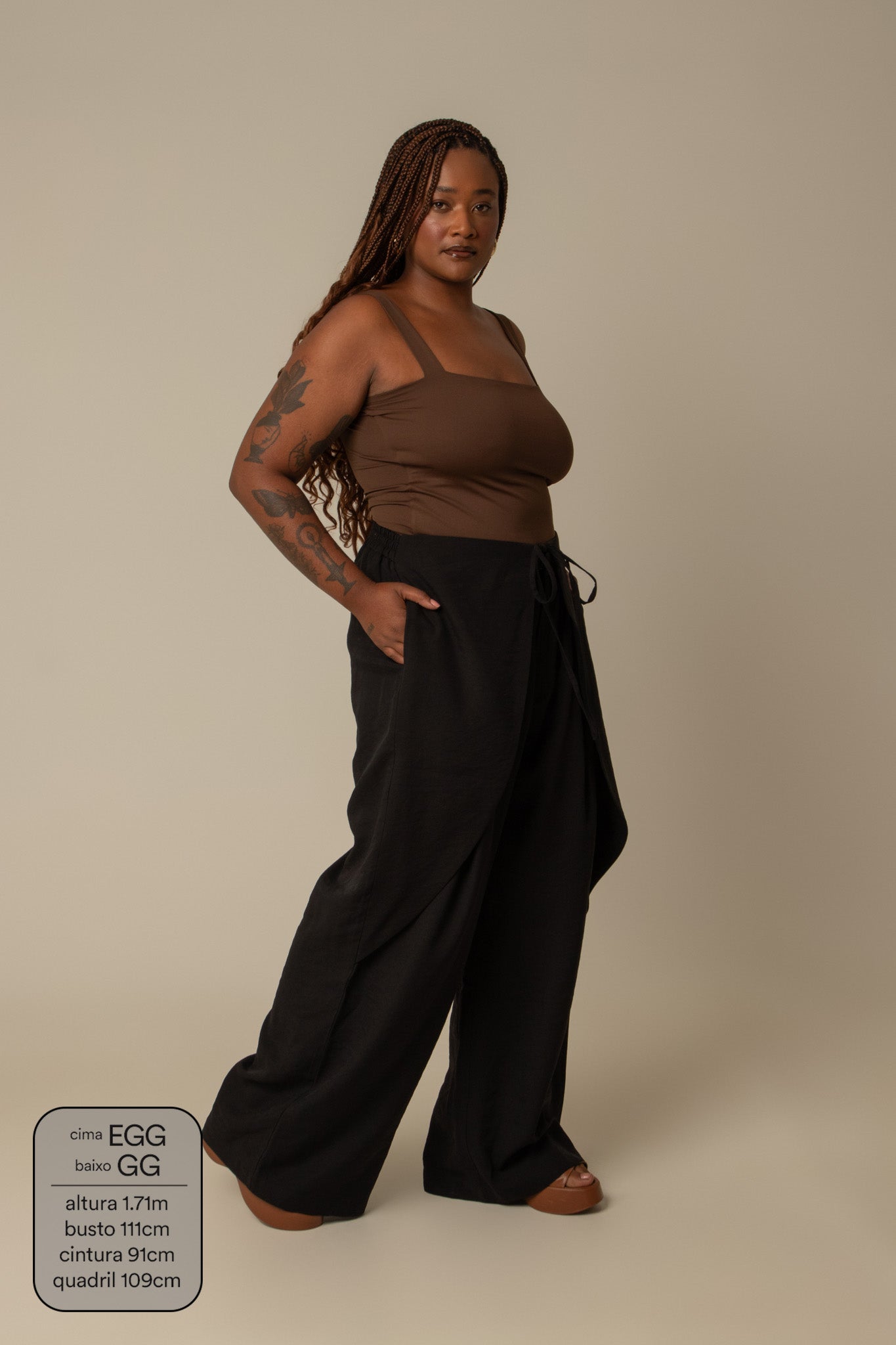 calça guapa | calça alfaiataria amarração