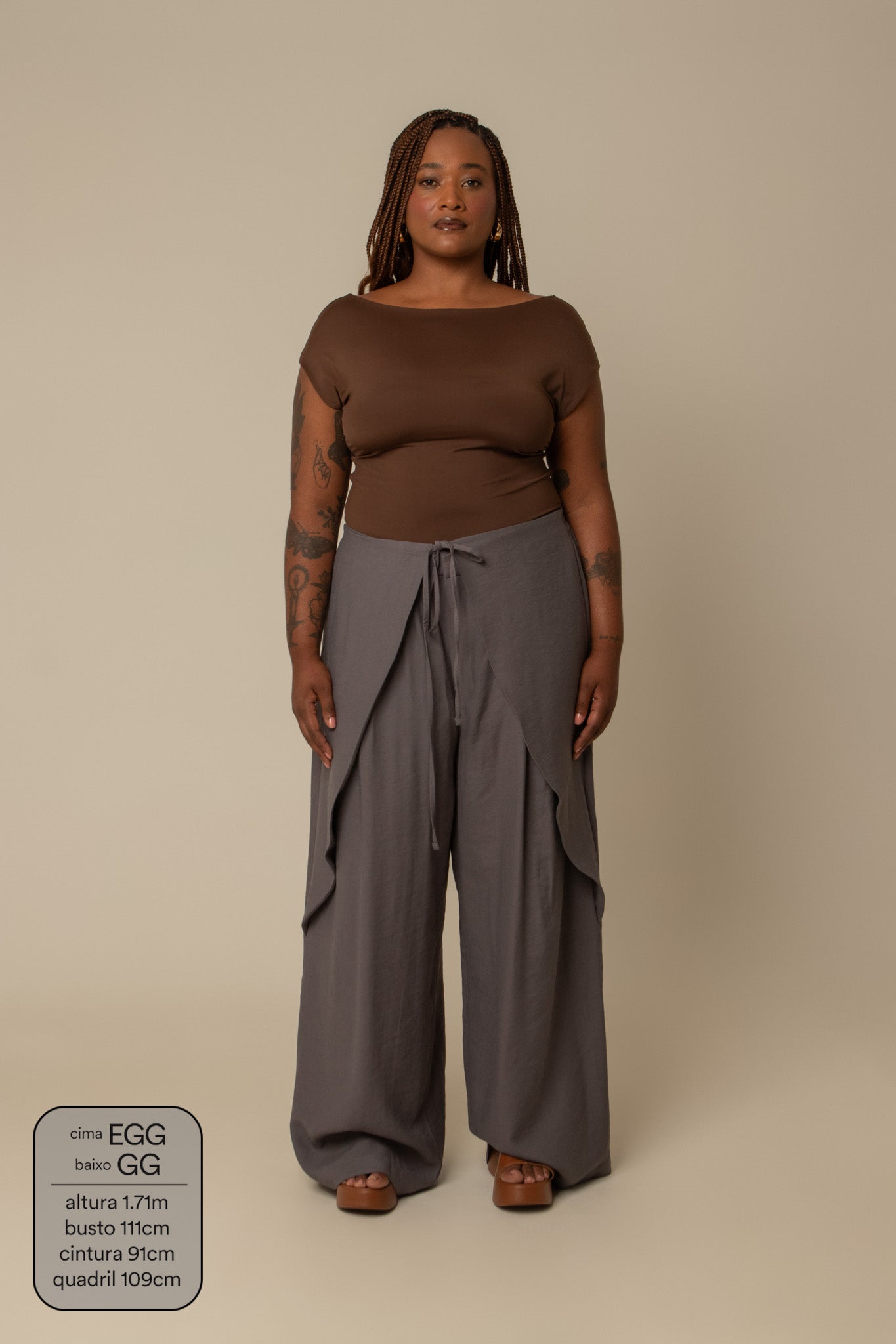 calça guapa | calça alfaiataria amarração