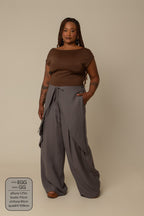 calça guapa | calça alfaiataria amarração