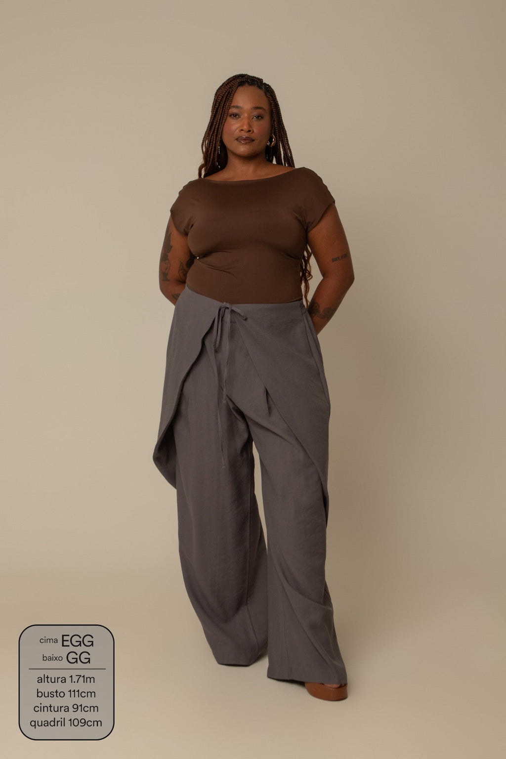 calça guapa | calça alfaiataria amarração