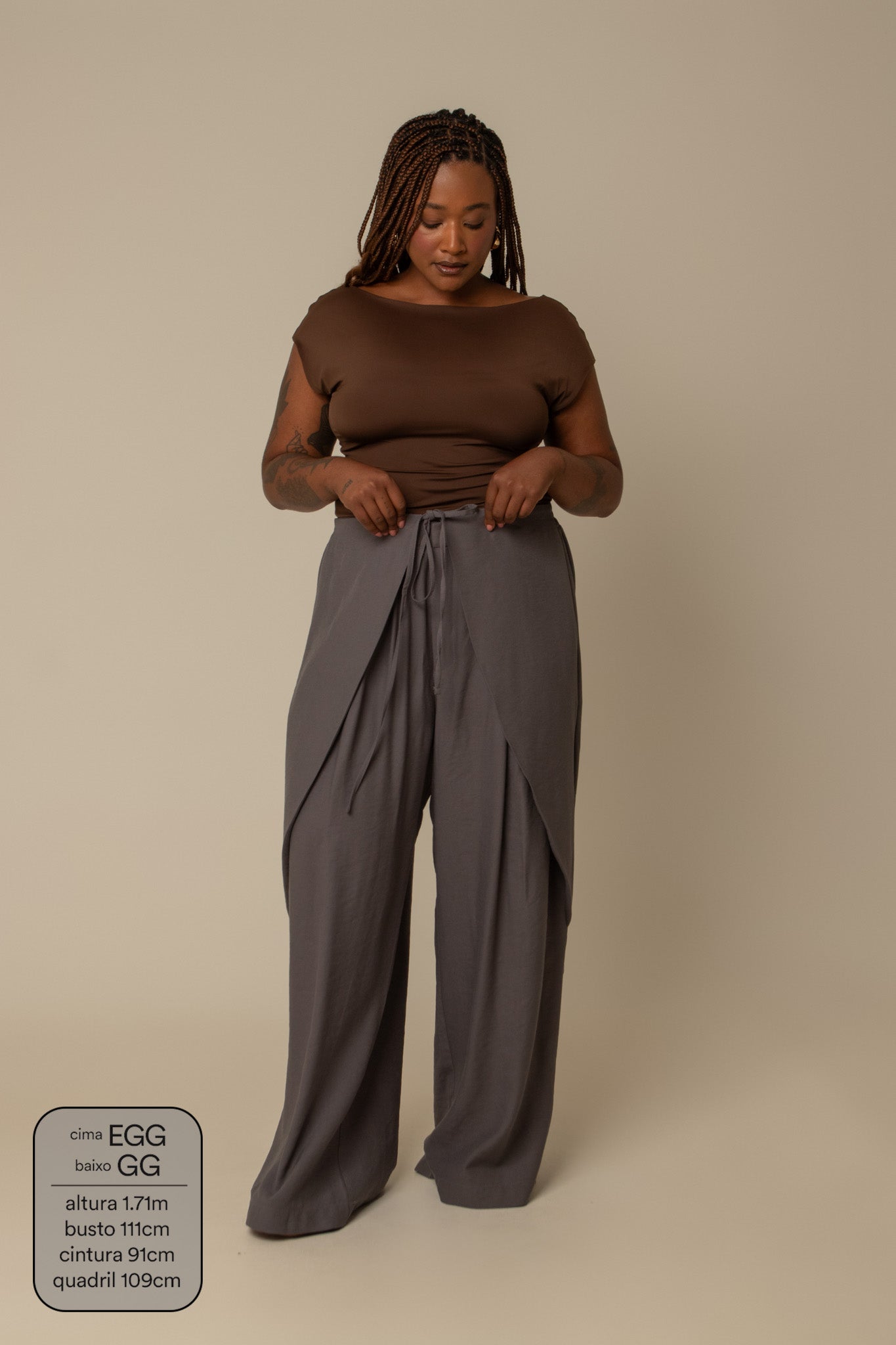 calça guapa | calça alfaiataria amarração