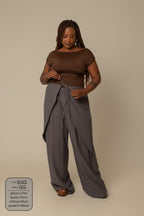 calça guapa | calça alfaiataria amarração