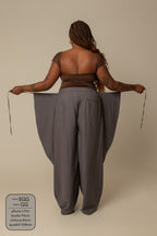 calça guapa | calça alfaiataria amarração