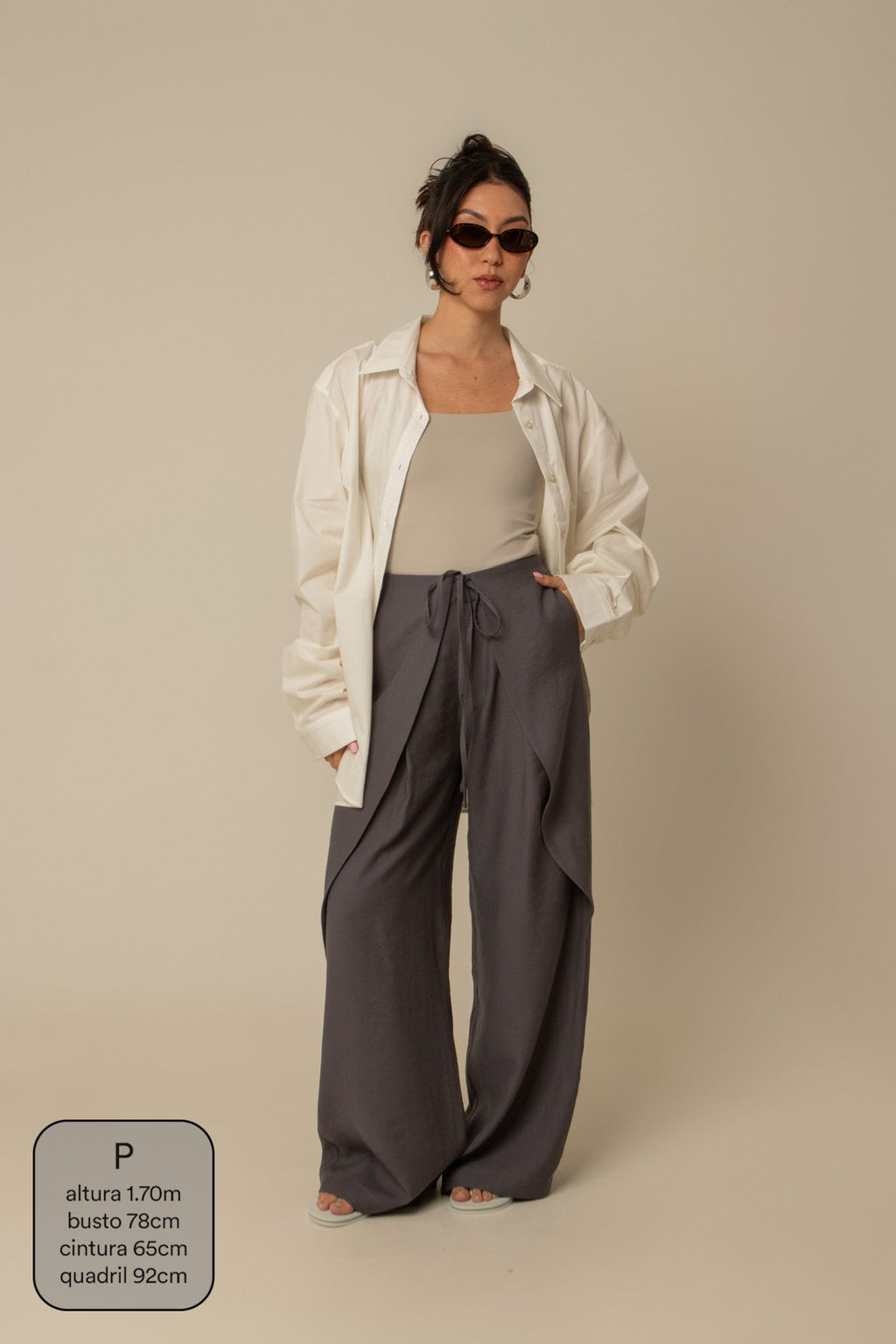 calça guapa | calça alfaiataria amarração