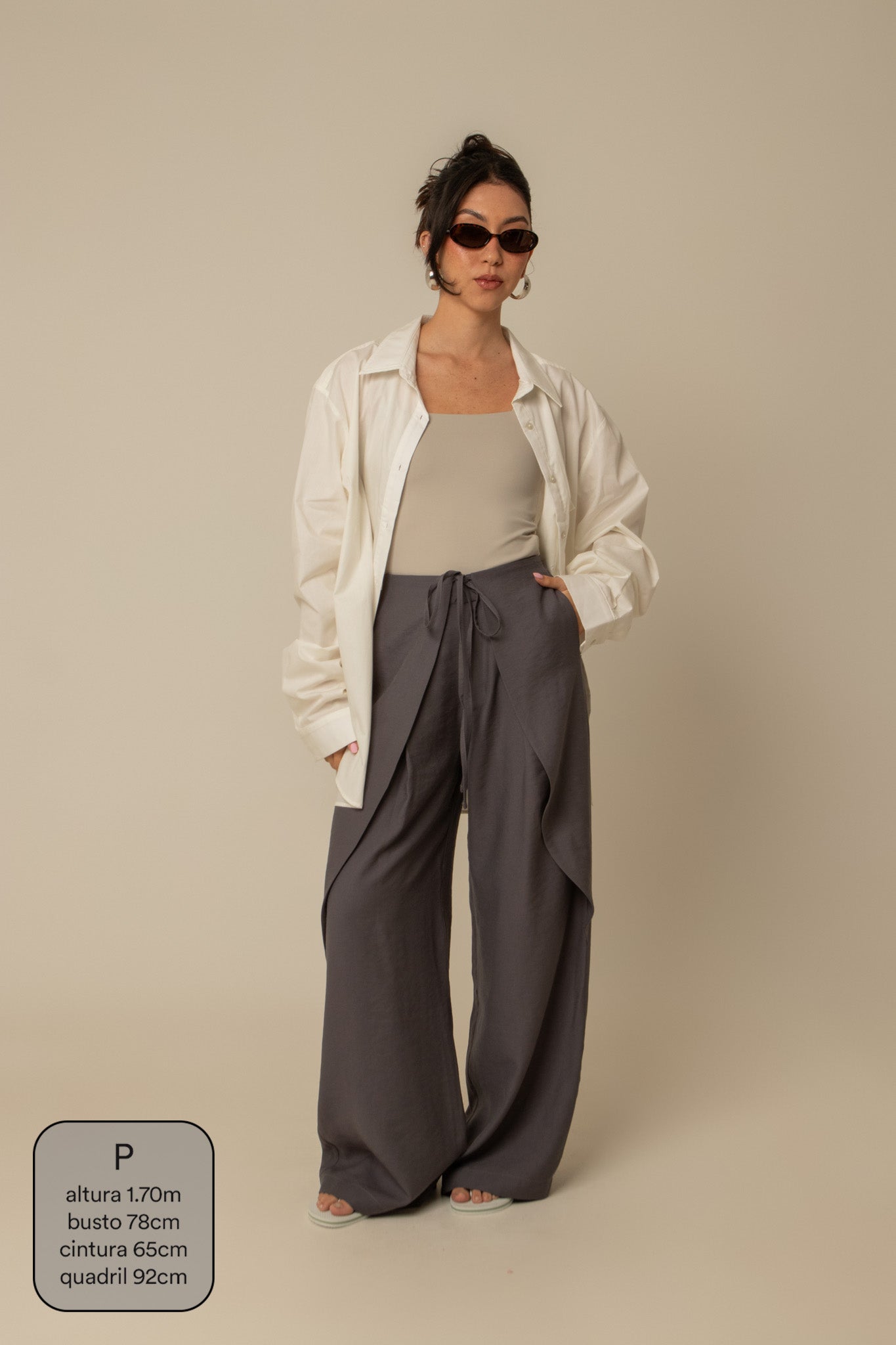 calça guapa | calça alfaiataria amarração