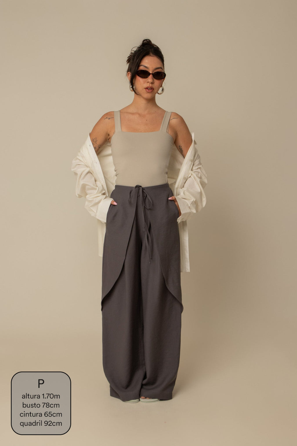 calça guapa | calça alfaiataria amarração