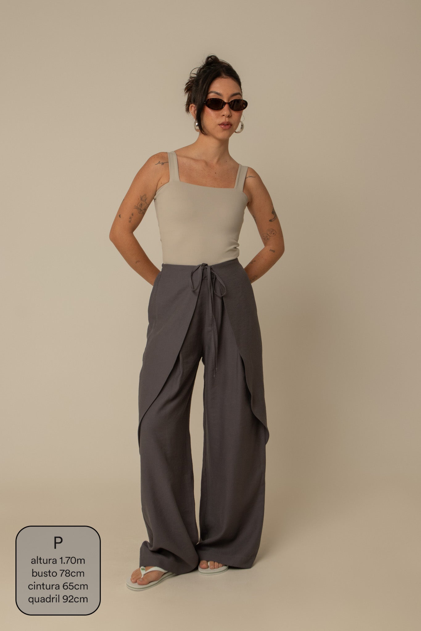 calça guapa | calça alfaiataria amarração