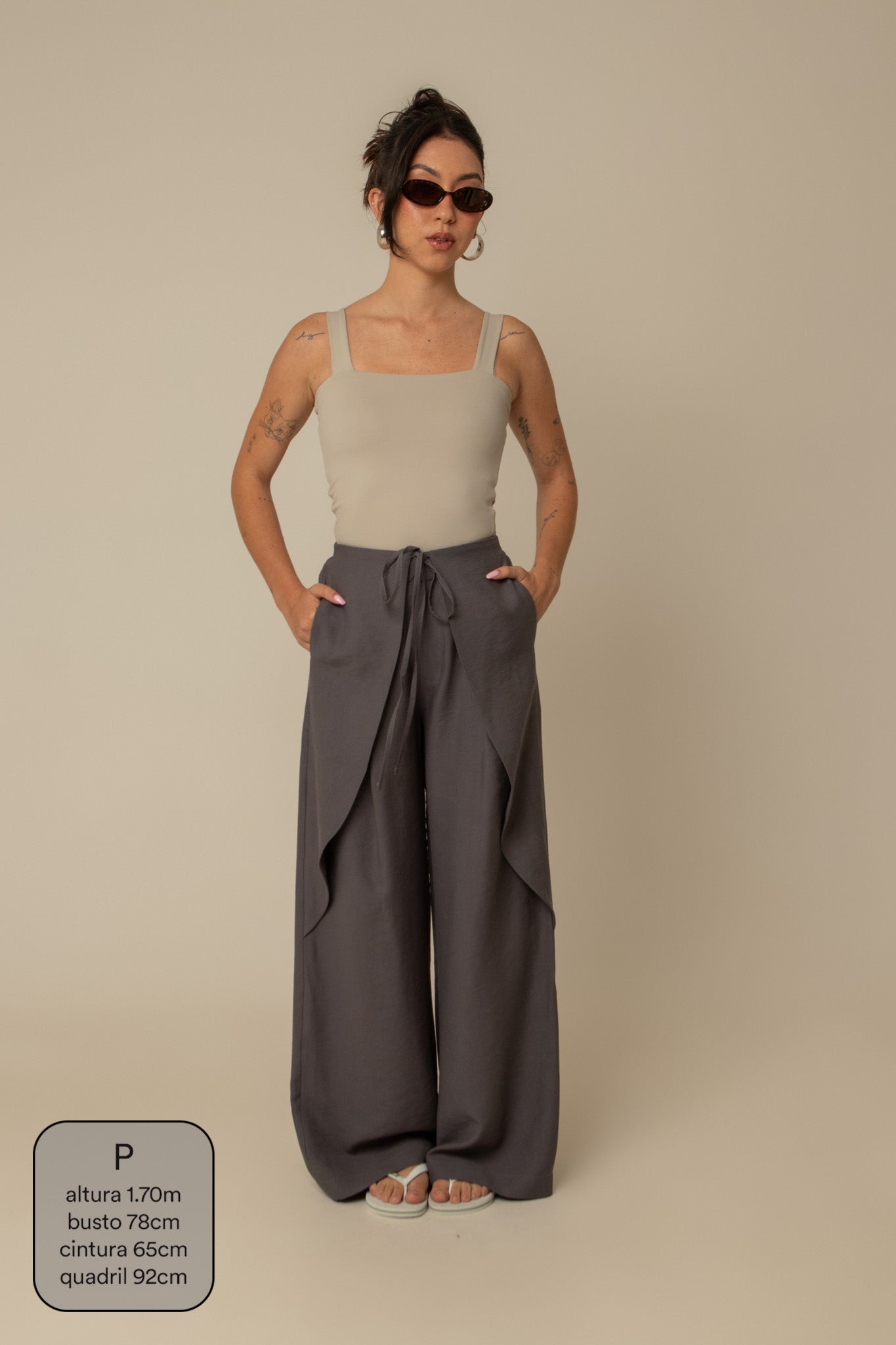 calça guapa | calça alfaiataria amarração