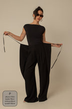 calça guapa | calça alfaiataria amarração