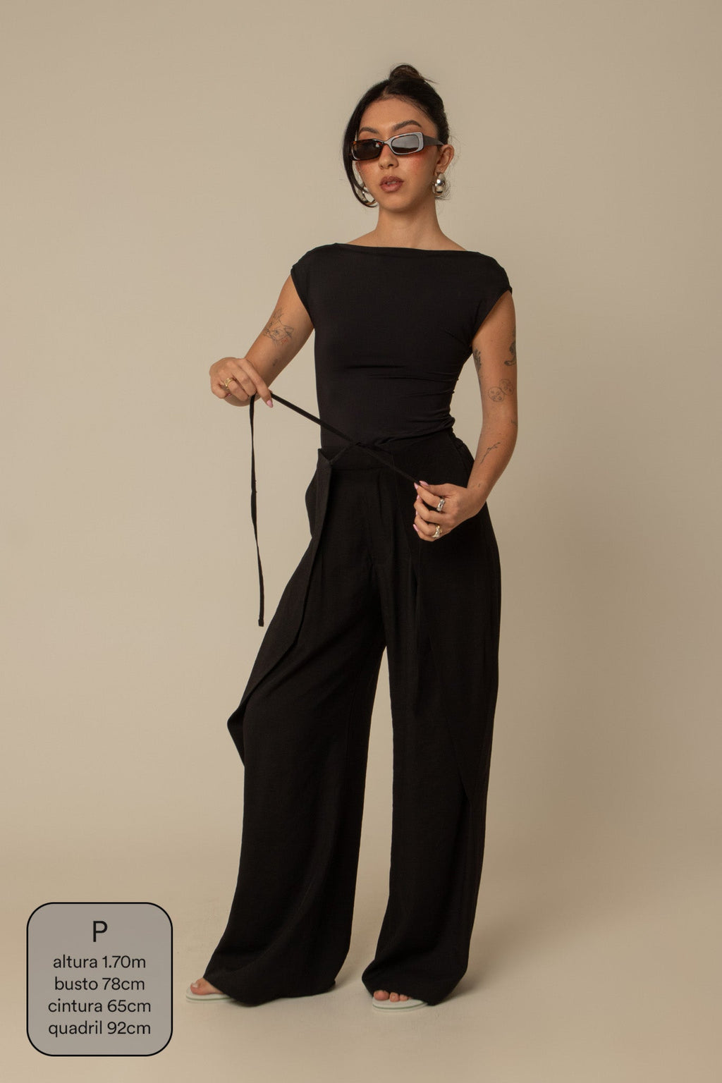 calça guapa | calça alfaiataria amarração