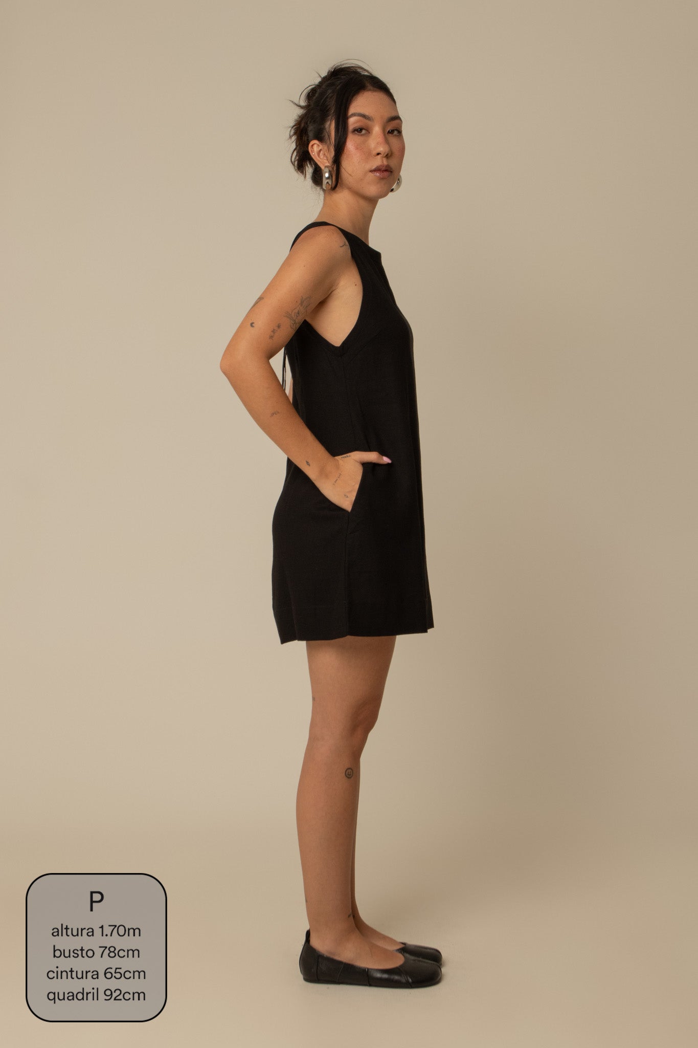 vestido sossego curto | vestido reto de viscolinho