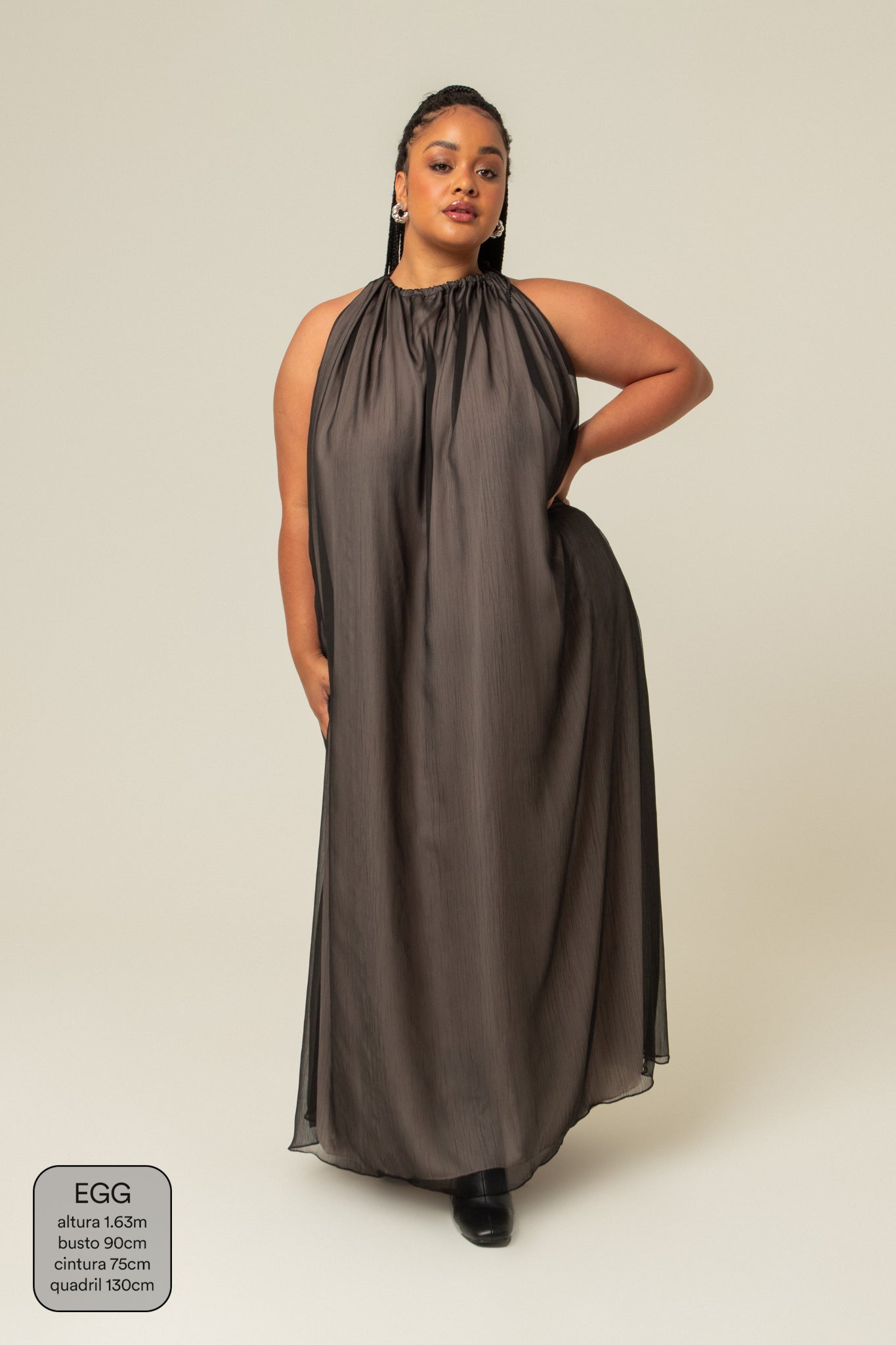 vestido festa comfy | vestido longo frente única