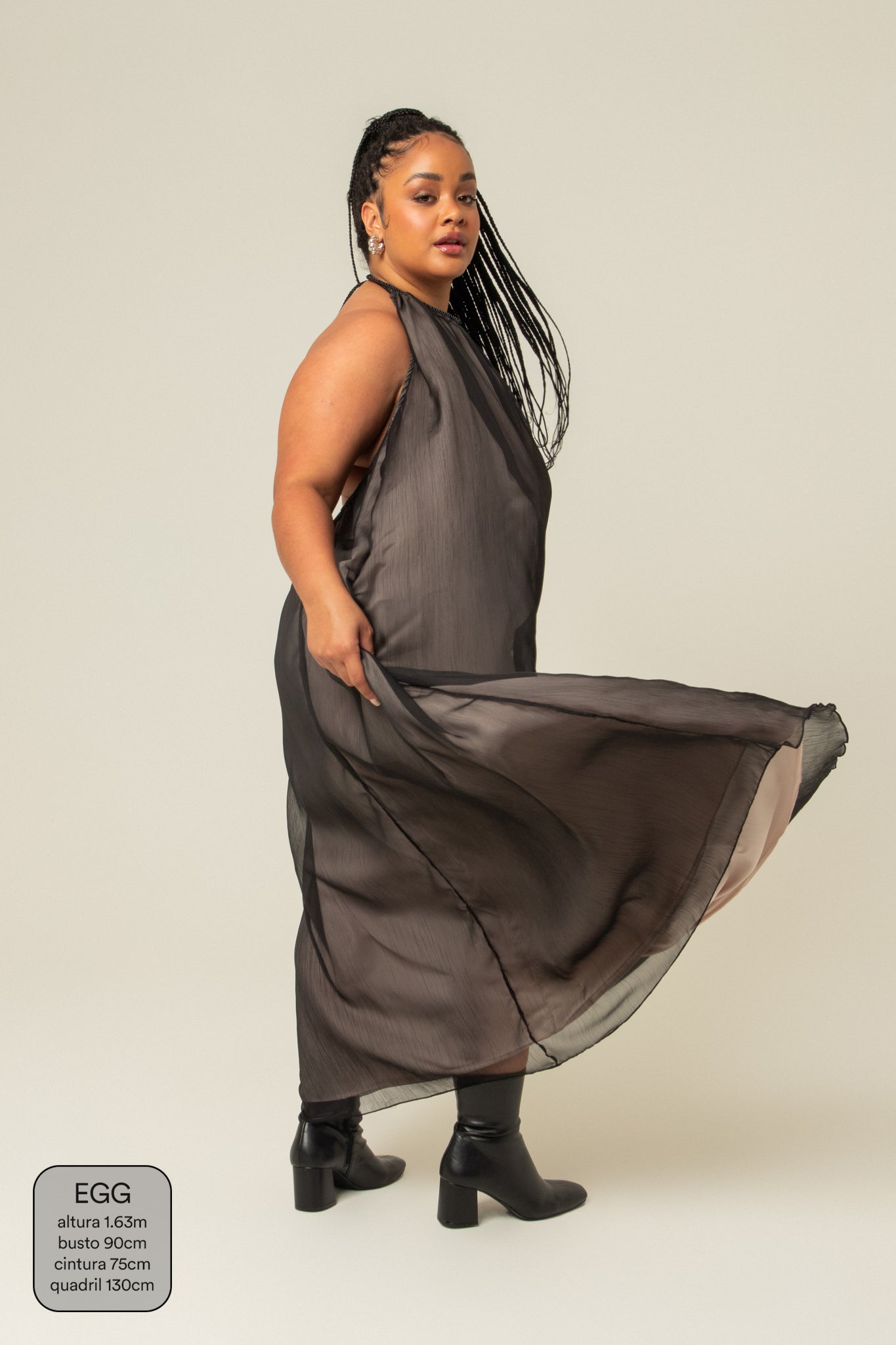 vestido festa comfy | vestido longo frente única