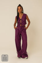 calça alfaiataria laço